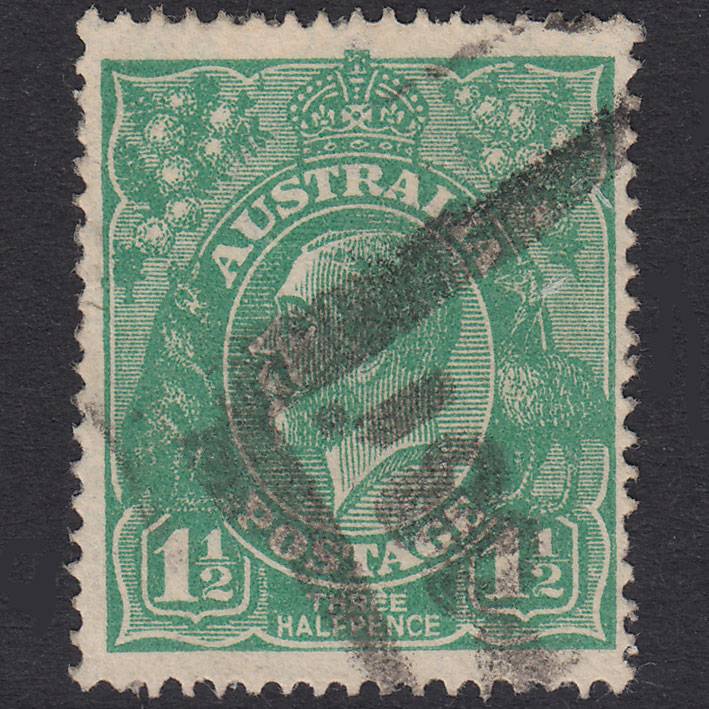 AUSTRALIA 1923 1 1/2d Green King George V SG61 GU