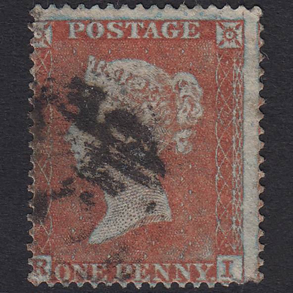 GB QV 1854 1d Red-Brown Plate 157 SG17-C1(1) RI GU