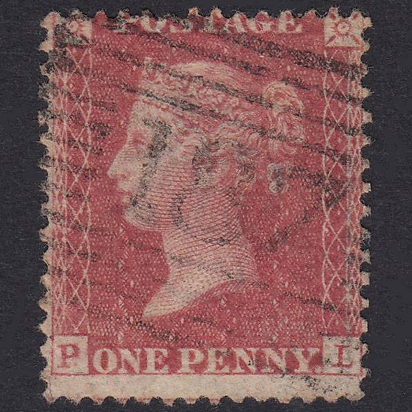 GB QV 1857 1d Rose-Red Plate 39 SG40-C10(1) PL GU Jedburgh 187