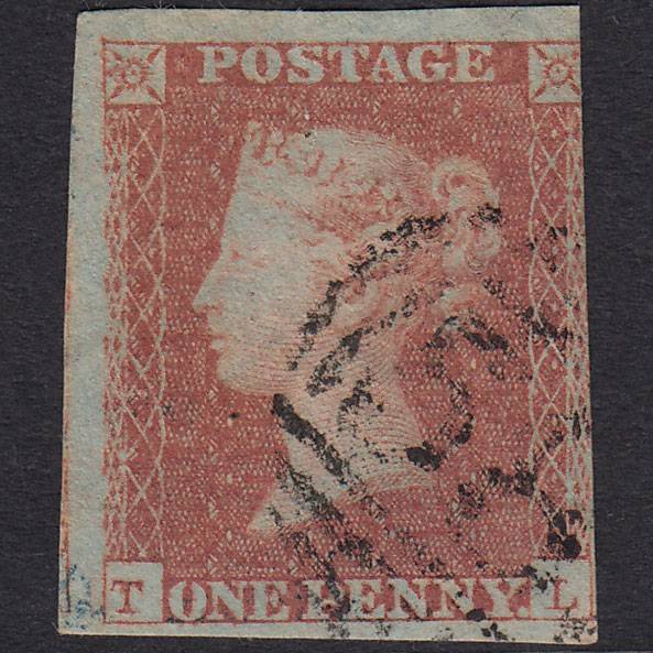 GB QV 1841 1d Red-Brown SG8-B1(1) TL GU