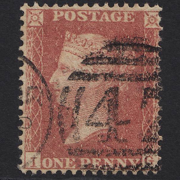 GB QV 1861 1d Rose-red PL R16 C13(3) IG FU Bangor 47 Missing Imprimatur