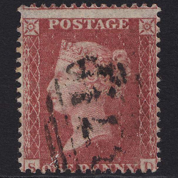 GB QV 1857 1d Rose-red (Plate 36) SG40-C10(1) SD GU