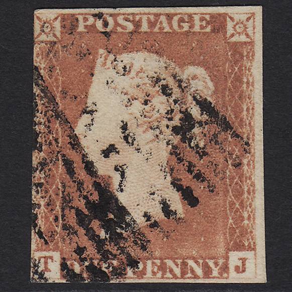 GB QV 1841 1d (Plate 70) SG9-B1(3) TJ GU in Scotland nr 4 Margins