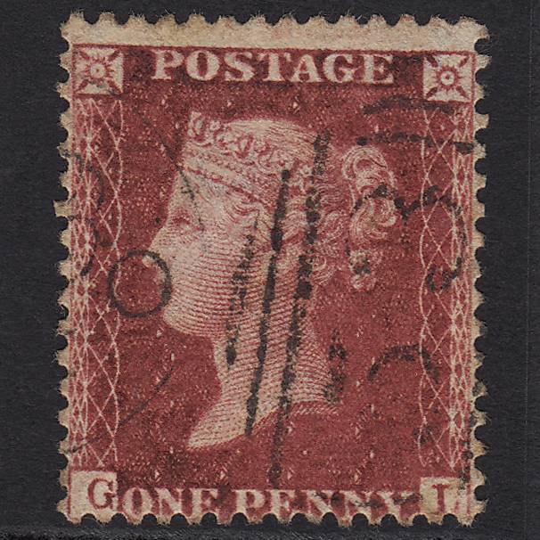 GB QV 1857 1d (Plate 59) SG41-C10(4) GL GU Bath 53 Sideways Duplex