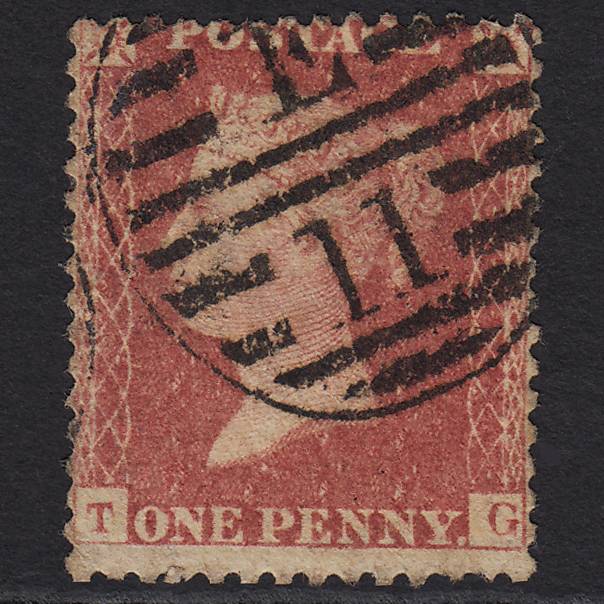 GB QV 1857 1d Rose-red (Plate 66) SG40-C10(1) TG GU London D&S E11
