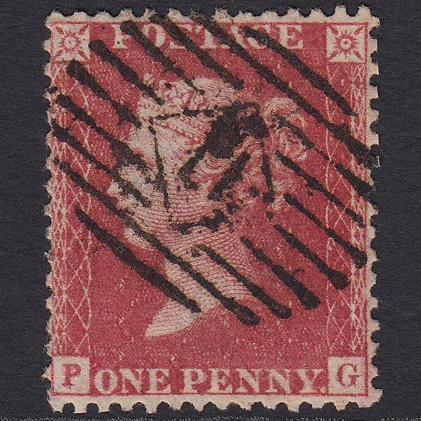 GB QV 1857 1d (Plate 47) SG40-C10(1) PG FU London IS Cancel Well Centred