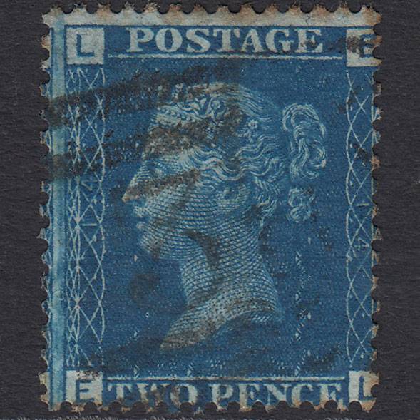 GB QV 1869 2d Blue (Plate 14) SG46-G3 EL GU Scotland Misperf