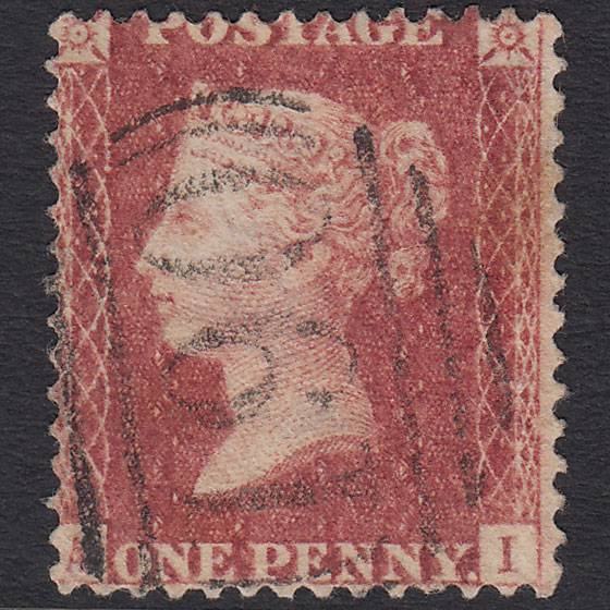 GB QV 1857 1d SG40-C10(1) AI FU Missing Imprimatur Chichester 190