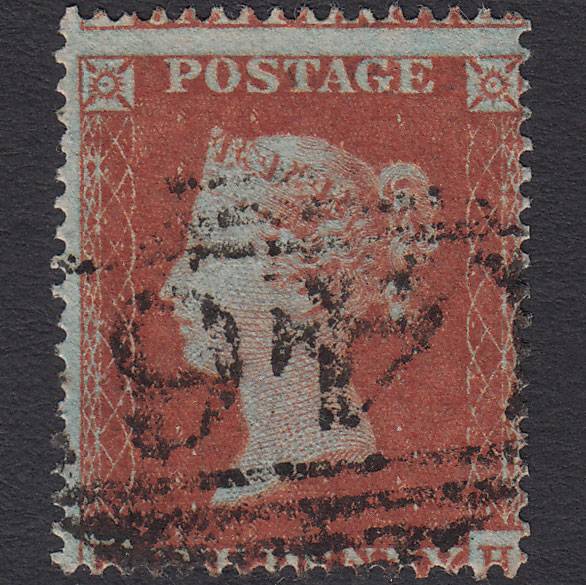 GB QV 1854 1d Red-brown SG17-C1(1) FU Banbury 46 Misperf
