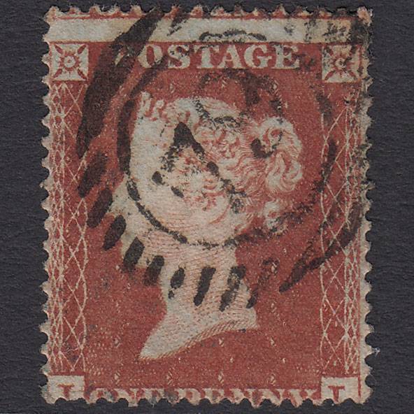 GB QV 1854 1d Red-brown (Plate 204) SG17-C1(1) II FU 79 Misperf