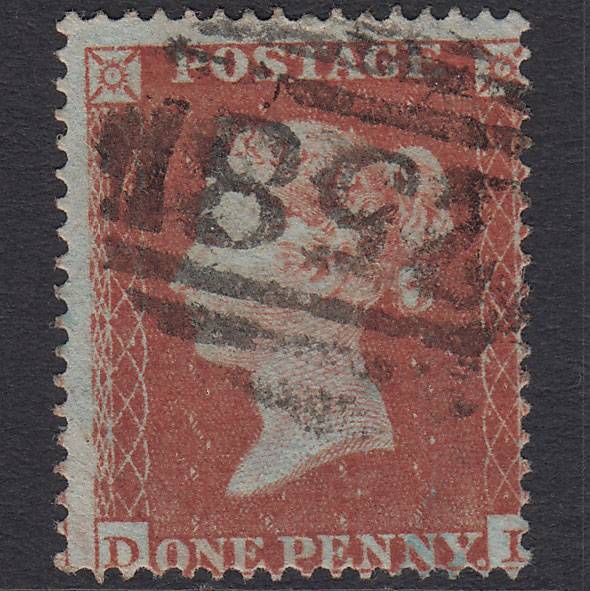 GB QV 1854 1d Red-brown (Plate 182) SG17-C1(1) DD GU Dover 258