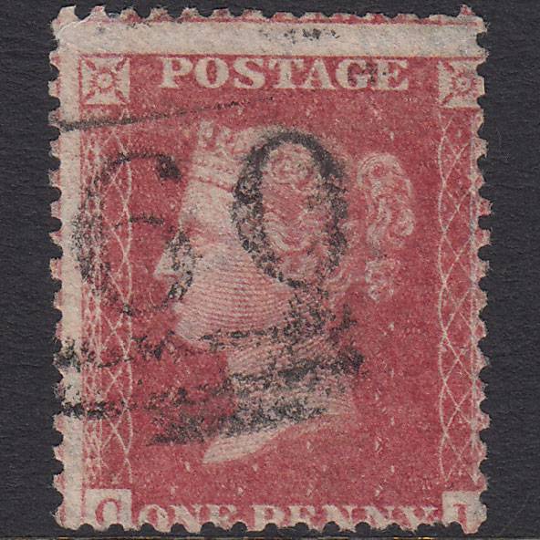GB QV 1857 1d Rose-red (Plate 48) SG40-C10(1) CL GU Bedale 60 Large Misperf