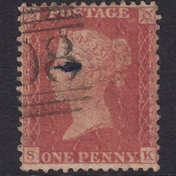 GB QV 1857 1d Rose-red (Plate 67) SG40-C10(1) SK GU Scotland