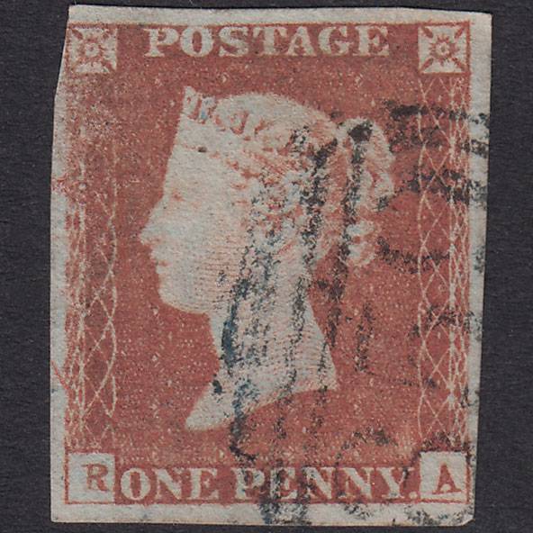 GB QV 1841 1d Pl 87 SG8-B1(1) RA FU Nr 4M Wellington 859 P to R