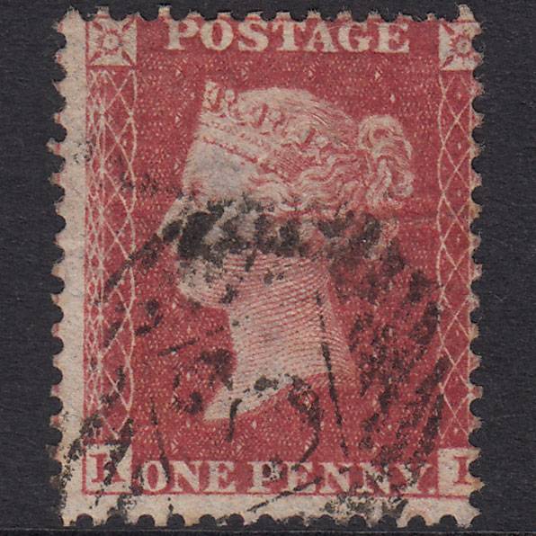 GB QV 1857 1d Rose-Red Plate 41 SG40-C10(1) KK GU London IS 3