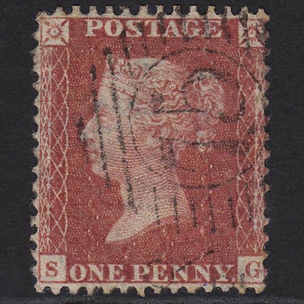 GB QV 1857 1d Rose-red (Plate 27) SG40-C10(1) SG GU London D&S 75
