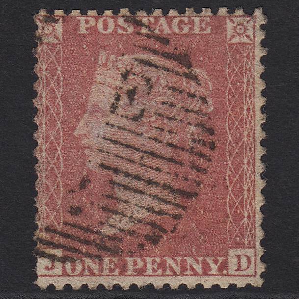 GB QV 1857 1d Rose-red (Plate 48) SG40-C10(1) JD GU in London