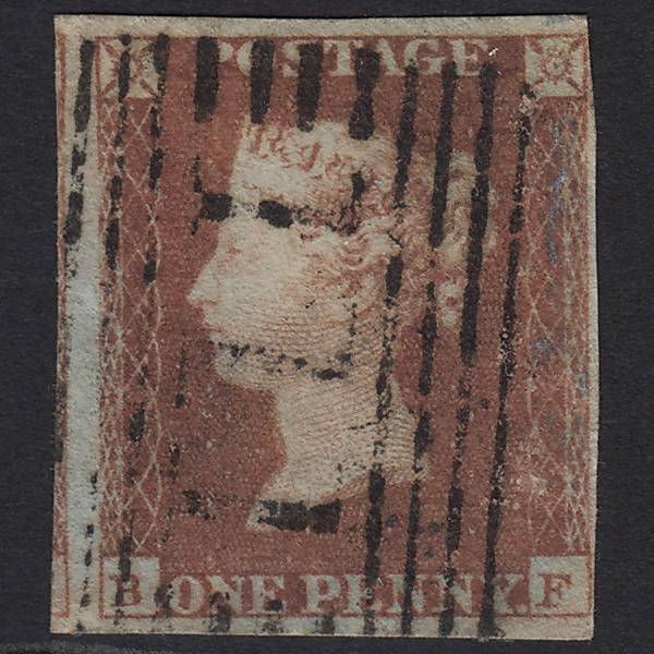 GB QV 1841 1d Red-brown (Plate 98) SG8-B1(1) BF GU Dunbar 111