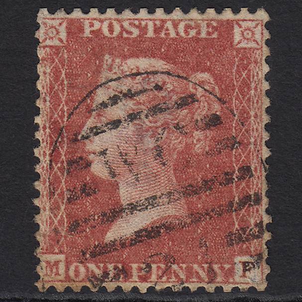 GB QV 1857 1d (Plate 44) SG40-C10(1) MF GU London D&S WC21 Well Centred