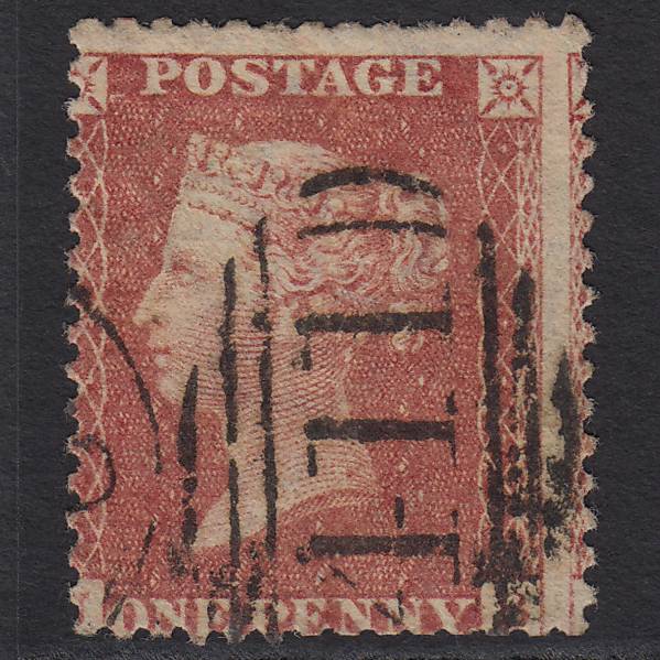 GB QV 1857 1d Rose-red (Plate 47) SG40-C10(1) JB GU Kendal 411 Large Misperf