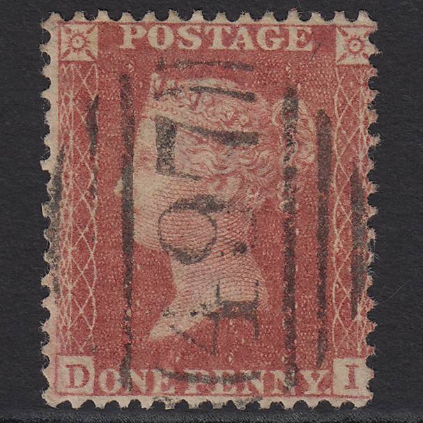 GB QV 1857 1d Rose-red (Plate 57) SG40-C10(1) DI GU Malvern 497