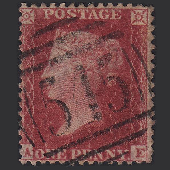 GB QV 1857 1d (Plate 52) SG41-C10(4) AE GU Missing Imprimatur Newcastle 545