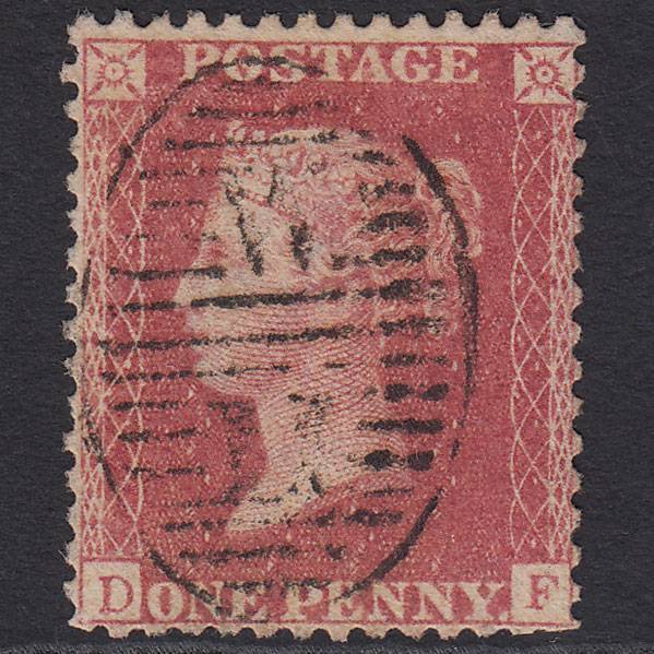 GB QV 1857 1d Rose-red (Plate 48) SG40-C10(1) DF GU London D&S W11