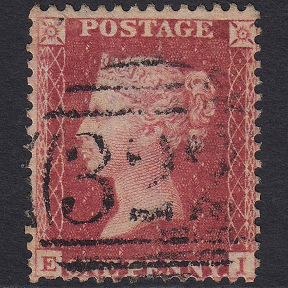 GB QV 1857 1d Rose-red (Plate 59) SG40-C10(1) EI GU Gravesend 322