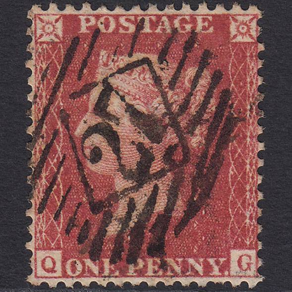 GB QV 1857 1d (Plate 27) SG41-C10(4) QG FU London IS 27 Well Centred