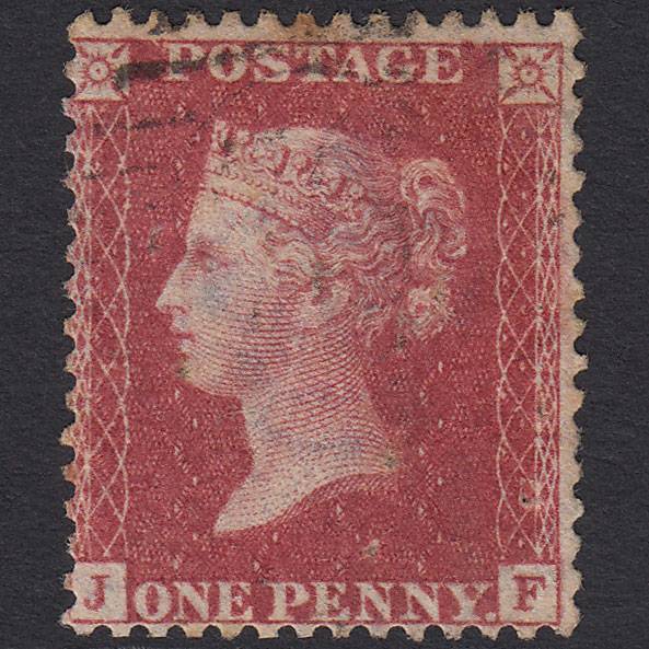GB QV 1857 1d Rose-red (Plate 44) SG40-C10(1) JF GU Light Cancel