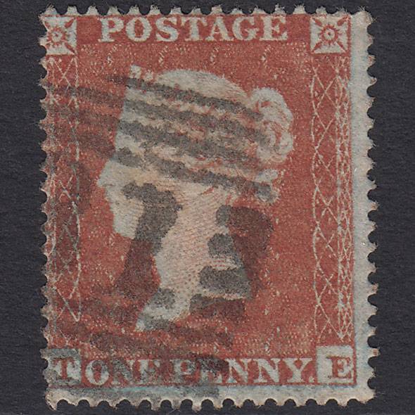 GB QV 1854 1d Red-brown (Plate 179) SG17-C1(1) TE GU Scotland