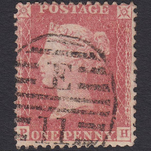 GB QV 1857 1d Pale Rose (Plate 68) SG39-C10(3) PH FU London D&S E11