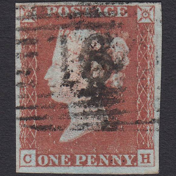GB QV 1841 1d Red-brown (Plate 69) SG8-B1(1) CH FU 4 Margins Scotland