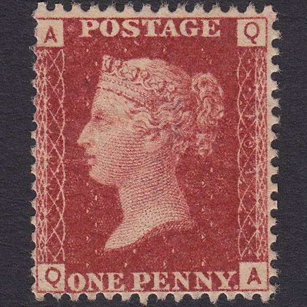 GB QV 1864 1d Lake-red (Plate 101) SG44-G1(2) QA VF Unused