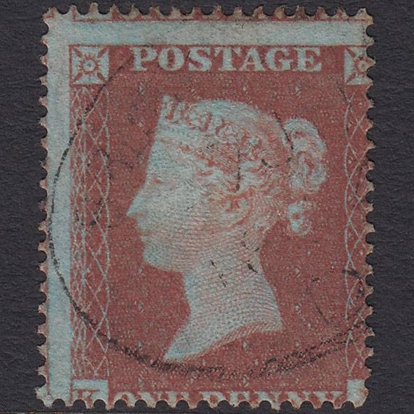 GB QV 1854 1d Red-brown (Plate 163) SG17-C1(1) JJ FU Light Spoon Cancel
