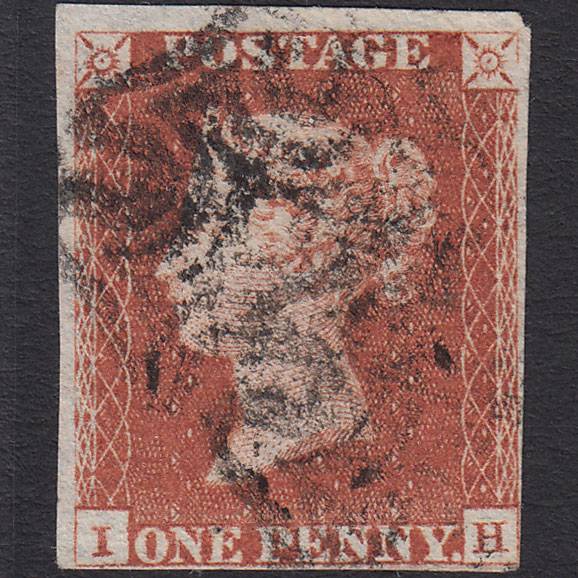GB QV 1841 1d Red-brown Penny Black Plate 1b SG7-A2 IH GU 4 Margins MX