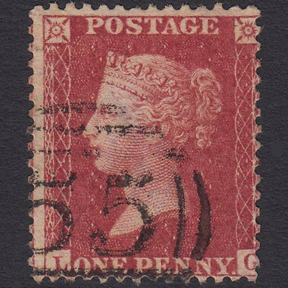 GB QV 1857 1d Deep Rose-red (Plate 48) SG41-C10(4) LG FU Bawtry 55 Misperf