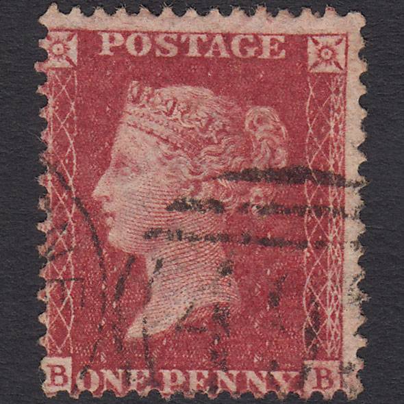 GB QV 1857 1d Deep Rose-red (Plate 59) SG41-C10(4) BB FU Maidstone 493