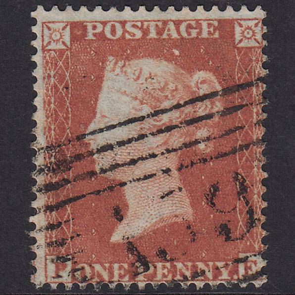 GB QV 1854 1d Red-Brown Plate 188 SG17-C1(1) PE FU Glasgow 159