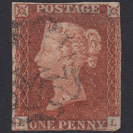 GB QV 1841 1d Red-Brown Plate 15 SG8-B1(1) LL GU Maltese Cross