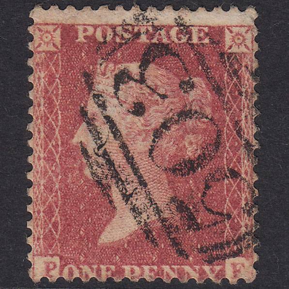 GB QV 1857 1d Rose-Red Plate 47 SG40-C10(1) PF FU Manningtree 503