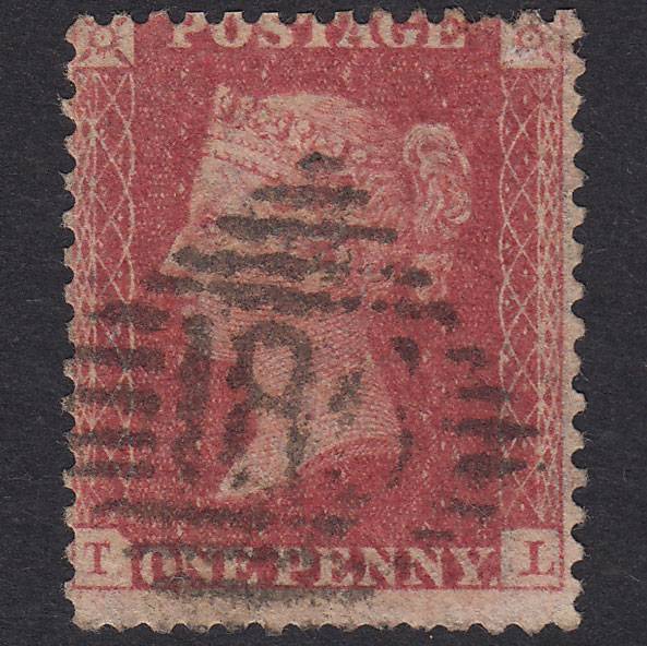 GB QV 1857 1d Plate 39 SG40-C10(1) TL GU Missing Imprimatur Dublin 186